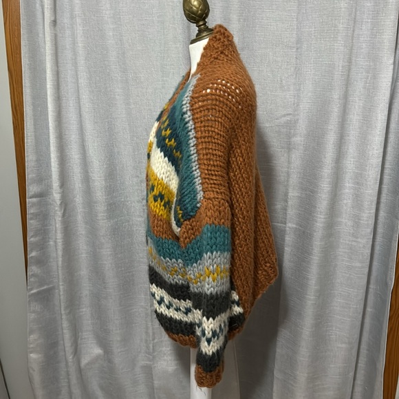 Wishlist brand Handmade Open Front-OSFM-Chunky Knit-Multi Stripe - Picture 5 of 16